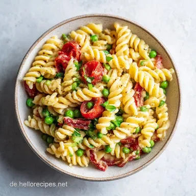 Italienischer Nudelsalat in 25 Minuten &ndash; Mit knackigem Gem&uuml;se Rezeptkarte