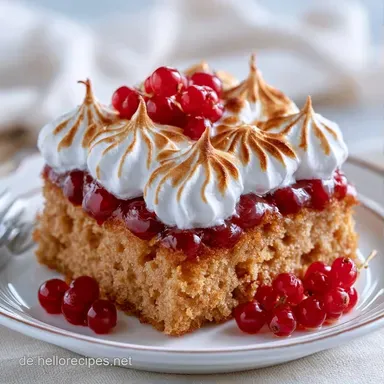 Johannisbeerkuchen mit Baiser in 60 Min Rezeptkarte