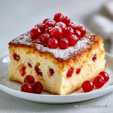 Johannisbeerkuchen f&uuml;r 12 Portionen Rezeptkarte