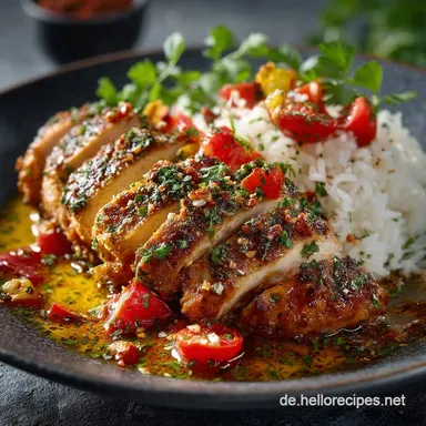 H&auml;hnchen mit Reis und Tomaten Kalorienarm Schlank Satt in 45 Min Rezeptkarte