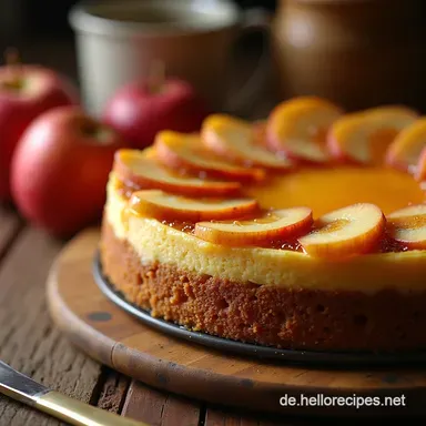 KaramellApfelKäsekuchenRiegel Cremiger Genuss Rezeptkarte