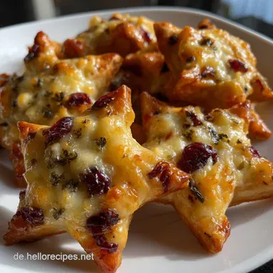 Schnell Lecker Silvester Vorspeise und einfache Partysnack Idee mit K&auml;se Rezeptkarte