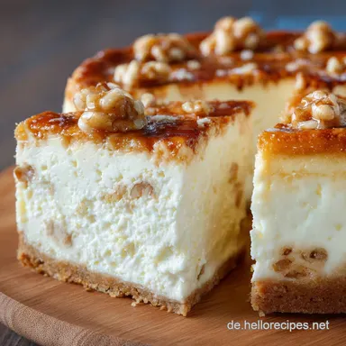 K&auml;sekuchen ohne Backen Der cremigste NoBake K&auml;sekuchen mit Quark Rezeptkarte