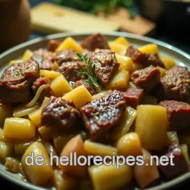 Kassler mit Sauerkraut und Kartoffelbrei – Einfaches Rezept für Zuhause Rezeptkarte