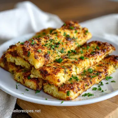 K&auml;se Blumenkohl Brotstangen: Knusprig in 45 Min. Rezeptkarte