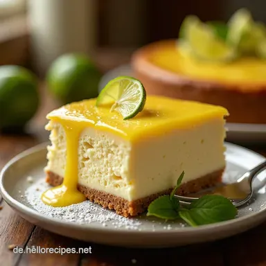 Key Lime Cheesecake Mein saftigstes Rezept Einfach unwiderstehlich Rezeptkarte