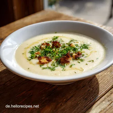 Blumenkohlsuppe Rezept Klassisch f&uuml;r 4 Rezeptkarte