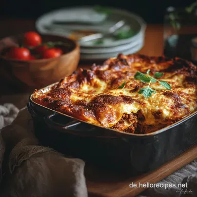Die beste Lasagne Bolognese Das cremige Sonntagsrezept f&uuml;r Perfektion Rezeptkarte