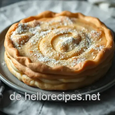 Klassischer Apfelstrudel mit fertigem Strudelteig – Ein himmlischer Genuss Rezeptkarte