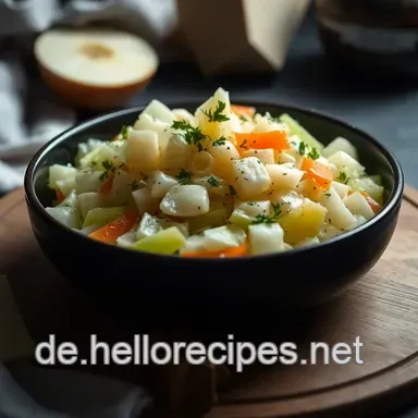 Klassischer Deutscher Krautsalat – Erfrischend und Einfach Zubereitet Rezeptkarte