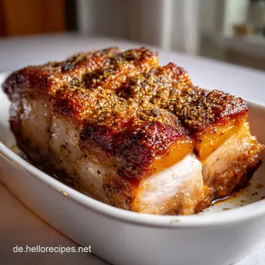 Klassischer Schweinebraten Rezept: Perfekte Kruste Geling-Garantie Rezeptkarte