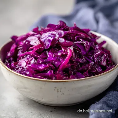 Rotkohl Rezept Klassisch Oma f&uuml;r 4 Portionen Rezeptkarte