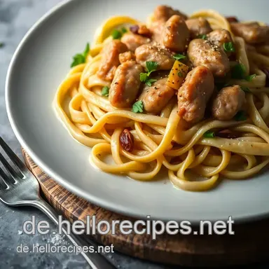 Knusprige gebratene Nudeln mit Ente – Mein Lieblingsrezept für Aromavielfalt Rezeptkarte