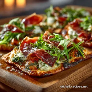 Das Originalrezept Knusprige Mini Flammkuchen f&uuml;r die Party Rezeptkarte