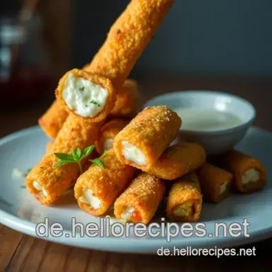 Knusprige Mozzarella Sticks – Der perfekte Snack für zwischendurch! Rezeptkarte