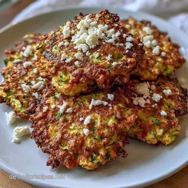 Zucchinipuffer Rezept Mit Feta: Knusprig Rezeptkarte