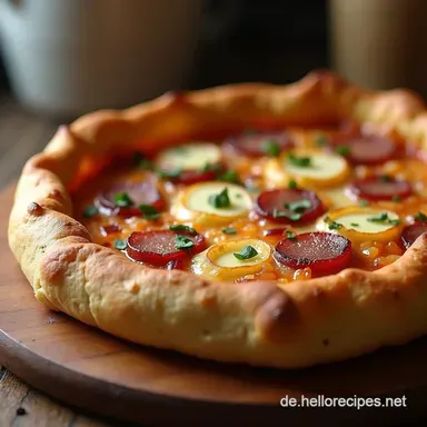 Flammkuchen Rezept Hauchdünner knuspriger Elsässer Klassiker Rezeptkarte