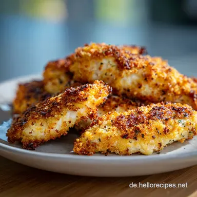 Ninja Hei&szlig;luftfritteuse Rezept mit knusprigem H&auml;hnchen f&uuml;r 4 Portionen Rezeptkarte