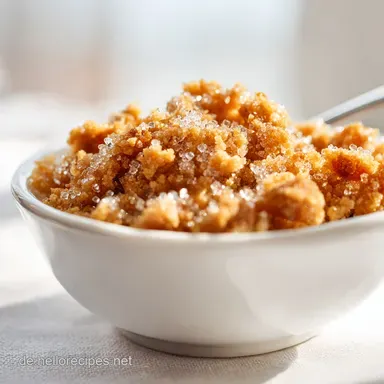 Streusel Rezept: Knusprige Textur Rezeptkarte