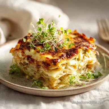 Kohlrabi Lasagne f&uuml;r 4: Auflauf ohne Nudeln Rezeptkarte