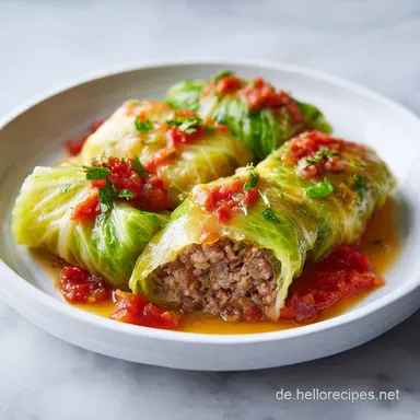 Kohlrouladen Mit Hackfleisch Rezept f&uuml;r 4 Portionen Rezeptkarte