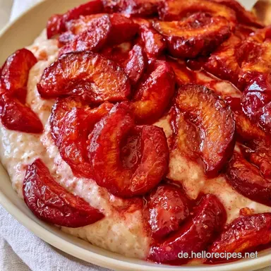 Kokosmilchreis Mit Zwetschgen F&uuml;r 4 Rezeptkarte