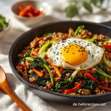 Koreanische Hackfleischpfanne f&uuml;r 4 Portionen