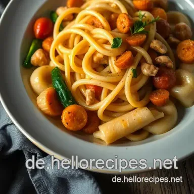 Köstliche Kritharaki – Griechische Nudeln: Schnelle mediterrane Nudel-Gemüsemischung Rezeptkarte