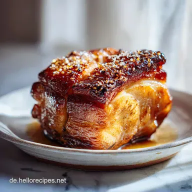 Krustenbraten im Backofen Einfaches Rezept (6 Portionen) Rezeptkarte