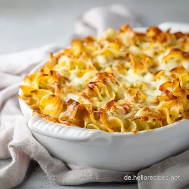 LachsSahne Gratin mit Bandnudeln: Der ultimative Seelenw&auml;rmer Rezeptkarte