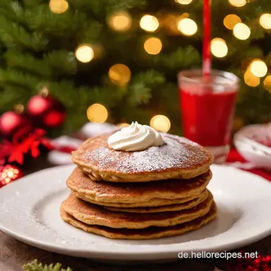 Weihnachtliche Lebkuchen Pancakes mit Zimtsirup Einfach himmlisch Rezeptkarte