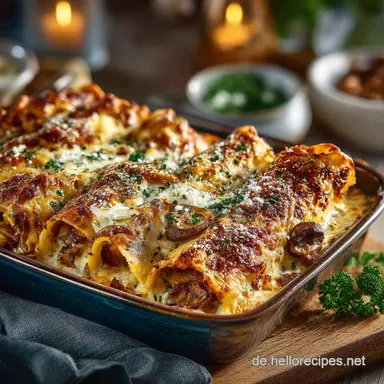 Low Carb Auberginen Cannelloni Cremiger Genuss ohne Reue Rezeptkarte
