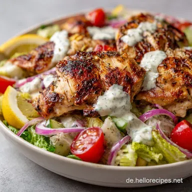 H&auml;hnchen Salat Low Carb: Saftig Mayo-frei mit Joghurt Rezeptkarte