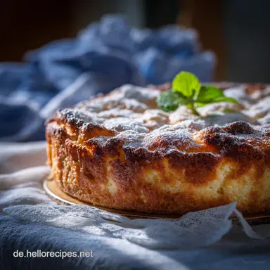 Käsekuchen Rezept: Omas luftiger Quarkkuchen einfach backen Rezeptkarte