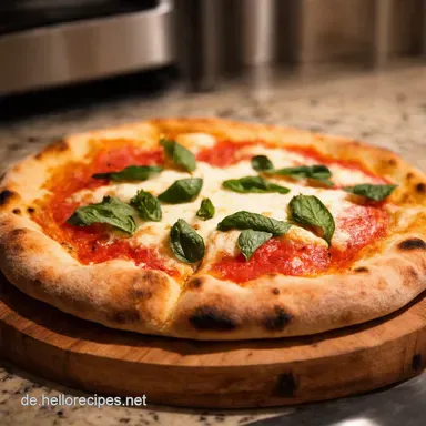 BlitzPizza Margherita auf Fladenbrot So Einfach Rezeptkarte