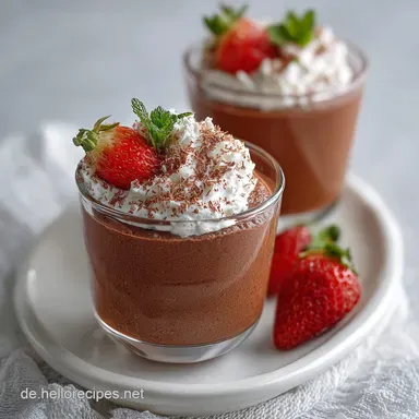 Das beste Rezept f&uuml;r einfache Mousse au Chocolat ohne Ei: Seidig & Cremig Rezeptkarte