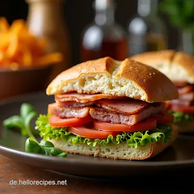 Muffuletta Sandwich Der New OrleansKlassiker f&uuml;r Zuhause Rezeptkarte