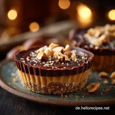 No Bake Peanut Butter Cups Der einfache Klassiker ohne Backen Rezeptkarte
