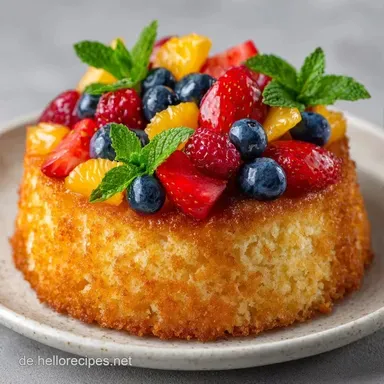Obstkuchen vom Blech f&uuml;r 12 Personen Rezeptkarte