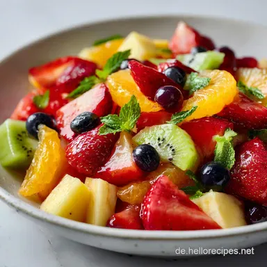 Obstsalat Rezept: Einfach und Schnell in 15 Minuten Rezeptkarte