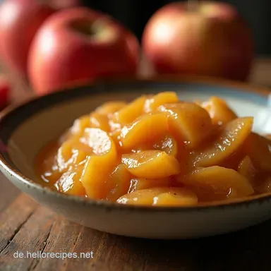 Omas Apfelmus selber machen OldFashioned Apple Butter Rezept Rezeptkarte