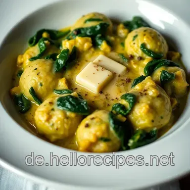 Oma's Spinatknödel: So schmecken die Berge! Rezeptkarte