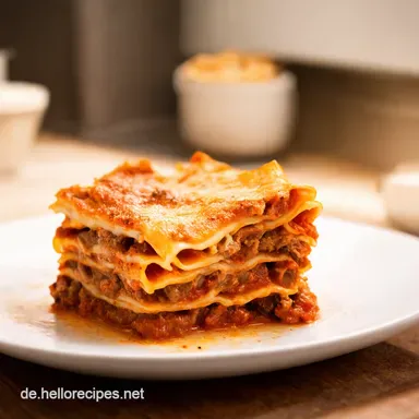 Einfache Lasagne mit Hackfleisch Omas Rezept für jeden Tag Rezeptkarte