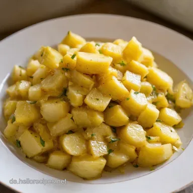 Kartoffeln Festkochend Kochzeit Omas Kartoffelsalat Rezept Rezeptkarte