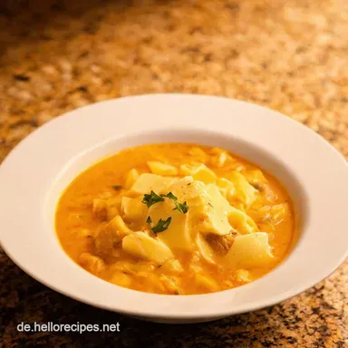 Omas KäseSchinkenChowder Herzhaft Lecker Rezeptkarte