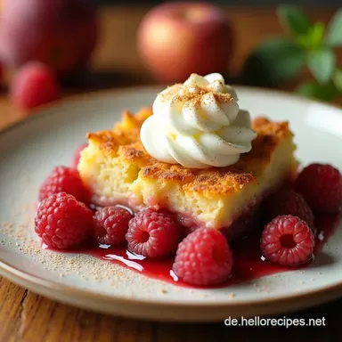 Pfirsich Cobbler Easy Recipe with Omas StreuselGeheimnis Rezeptkarte