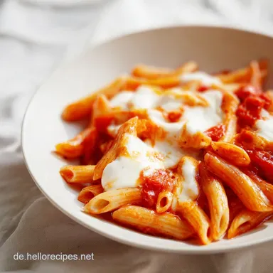 One Pot Pasta Tomate Mozzarella in 25 Min Rezeptkarte