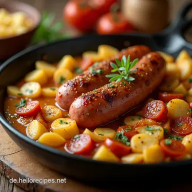 One Pan Kielbasa mit Kartoffeln So einfach so lecker Rezeptkarte