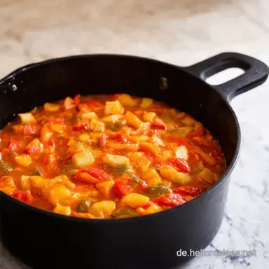 PaprikaPfanne Ungef&uuml;llt One Pot Rezept f&uuml;r Faule Rezeptkarte