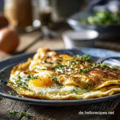 Omelett Rezept Perfektes cremiges Omelett in 3 Minuten zubereiten Rezeptkarte